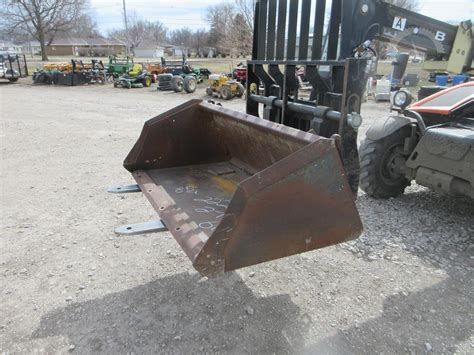 50 skid steer bucket|60 inch quick attach bucket.